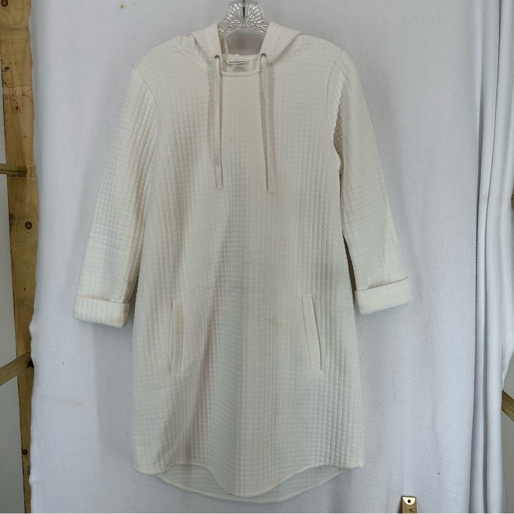 Club‎ Monaco Hooded Sweat Waffle Dress Womens 6 White